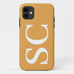 図形はっきりしたタイポグラフィイニシャル iPhone 11 ケース