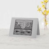 図形を通る光学 カード (黄色い花)