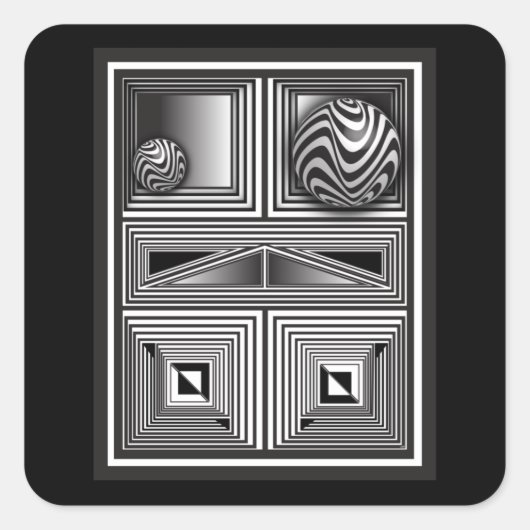 図形を通る光学 スクエアシール (正面)