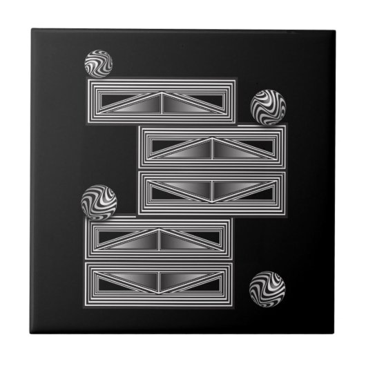 図形を通る光学 タイル (正面)