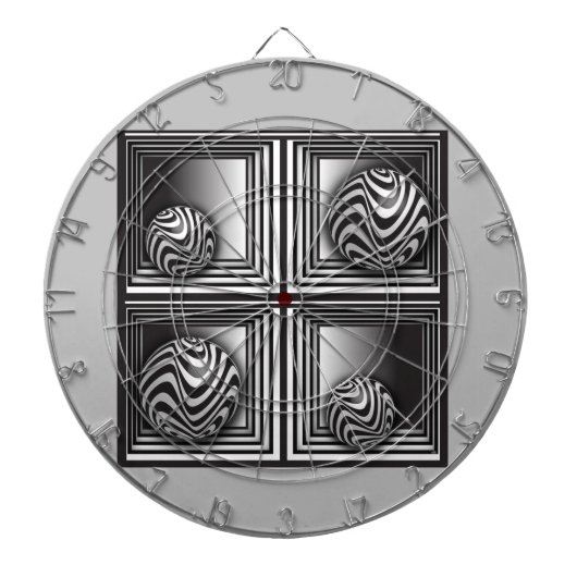 図形を通る光学 ダーツボード (正面)