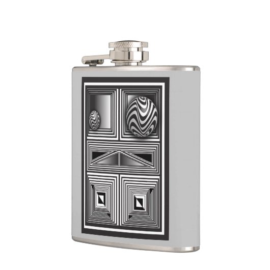 図形を通る光学 フラスク (左)