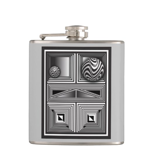 図形を通る光学 フラスク (正面)