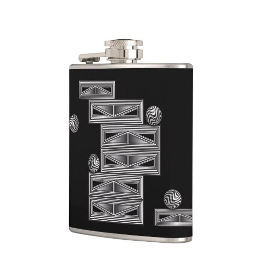 図形を通る光学 フラスク (左)