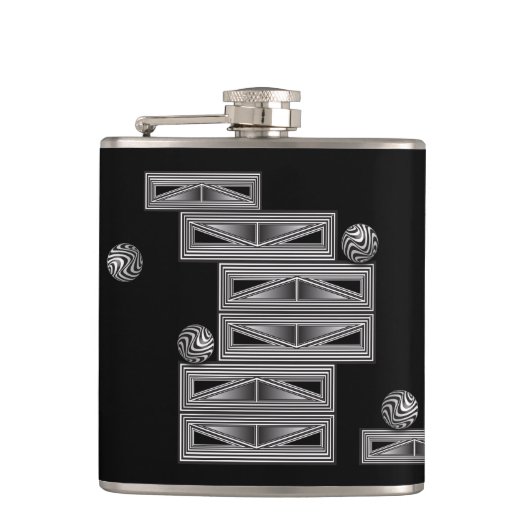 図形を通る光学 フラスク (正面)