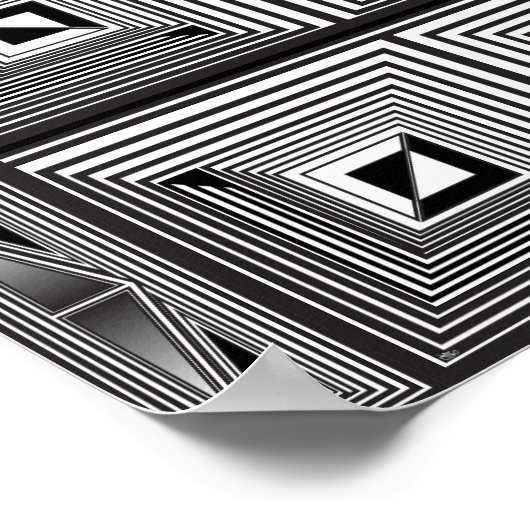 図形を通る光学 ポスター (角)