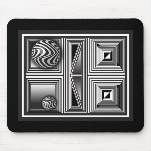 図形を通る光学 マウスパッド (正面)