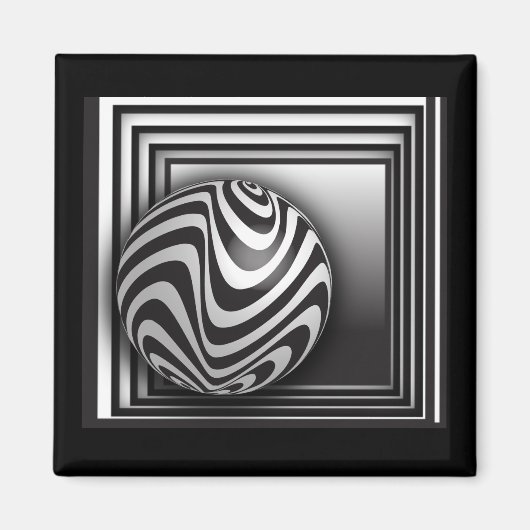 図形を通る光学 マグネット (正面)