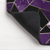 図形エレガント紫抽象芸術パターン マウスパッド (コーナー)