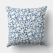 図形オーガニック抽象芸術240822 – 藍色の白 クッション (裏面)