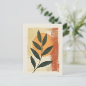 図形オーガニック#112 ポストカード (スタンド正面)