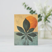 図形オーガニック#124 ポストカード (スタンド正面)