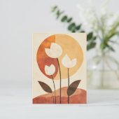 図形オーガニック#128 ポストカード (スタンド正面)