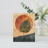 図形オーガニック#134 ポストカード (スタンド正面)