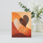 図形オーガニック#135 ポストカード (スタンド正面)