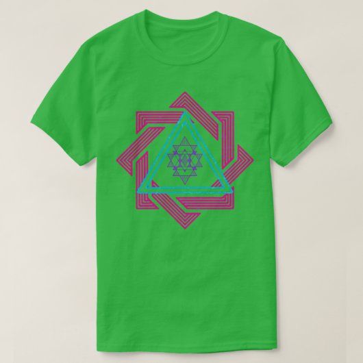 図形カラフルアート Tシャツ (デザイン正面)