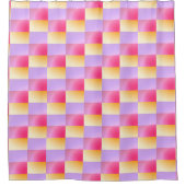 図形カラフルパターン シャワーカーテン (正面)