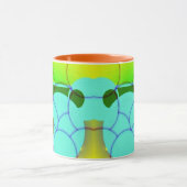 図形カラフル抽象芸術アート マグカップ (中央)
