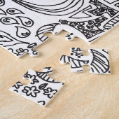 図形デザイン抽象芸術パターン。 ジグソーパズル (側面)