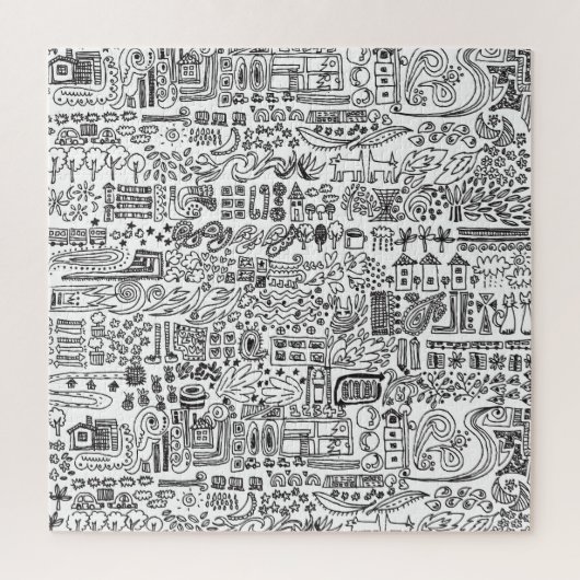 図形デザイン抽象芸術パターン。 ジグソーパズル (縦)