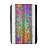 図形ドレープ数々のカラー（中） バスマット (正面縦)