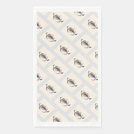 図形パターンダブルティーポット (正面)