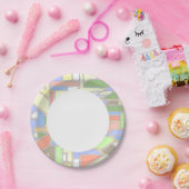 図形パターン3 ペーパープレート (パーティー)