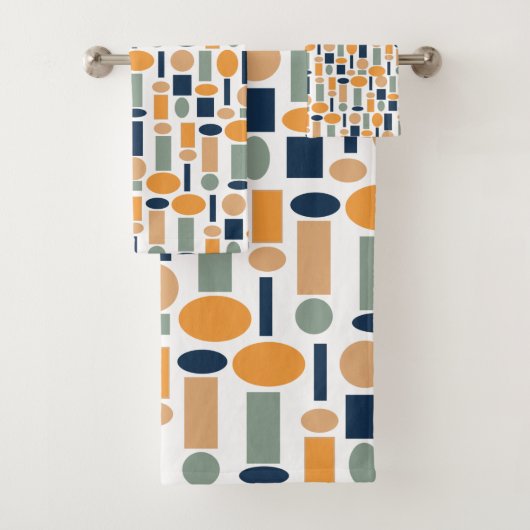 図形パターン バスタオルセット (インサイチュ)