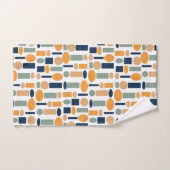 図形パターン バスタオルセット (ハンドタオル)