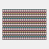 図形パターン ラッピングペーパーシート (正面)