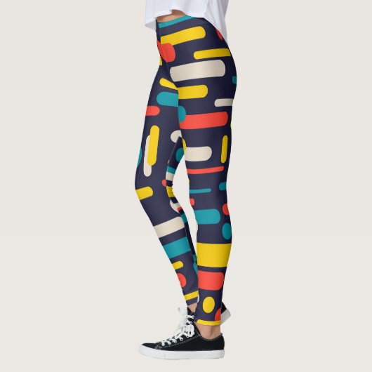 図形パターン レギンス (左)