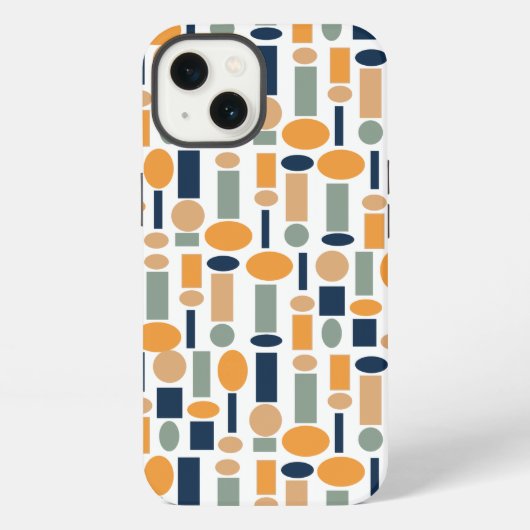 図形パターン iPhoneケース (裏面)