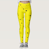 図形ファンキー抽象芸術アートドットレギンス レギンス (正面)