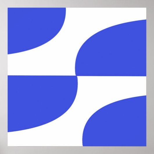 図形モダンデザインアート ポスター (正面)