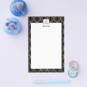 図形モダンパターンメニュー黒 チラシ (シングル)