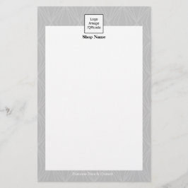 図形モダンパターン灰色の黒 チラシ