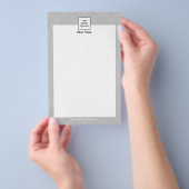 図形モダンパターン灰色の黒 チラシ (ハンドル)