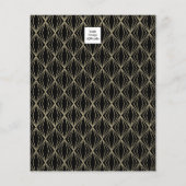 図形モダンパターン黒 チラシ (裏面)