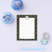 図形モダンパターン黒 チラシ (シングル)