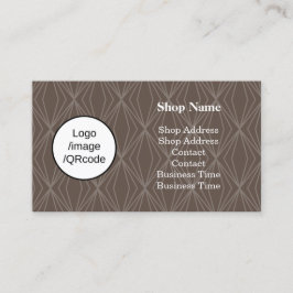 図形モダンブラウンショップ 名刺