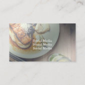 図形モダンブラックショップ 名刺 (裏面)