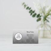 図形モダンブラックショップ 名刺 (スタンド正面)