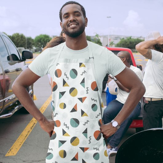 図形モダン形状 エプロン