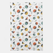 図形モダン形状 キッチンタオル (縦)