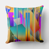 図形モダン抽象芸術パターン クッション (裏面)