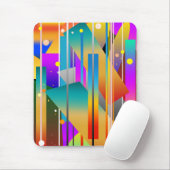 図形モダン抽象芸術パターン マウスパッド (マウス)