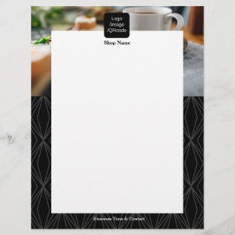 図形モダン黒 チラシ