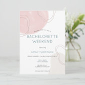 図形ラインの旅程バチェロレッテ週末 招待状 (スタンド正面)
