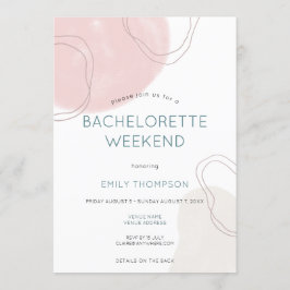 図形ラインの旅程バチェロレッテ週末 招待状