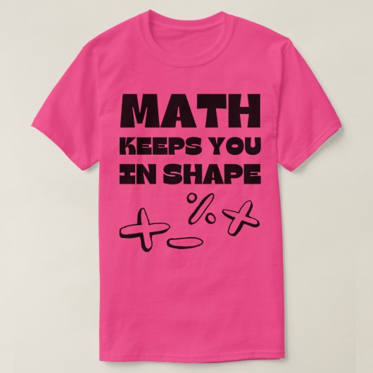 図形保の演算おもしろい先生 Tシャツ (デザイン正面)